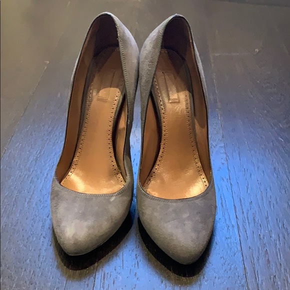 Grey Suede Alaia Heels - Picture 4 of 5